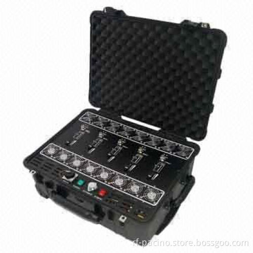 300W Powerful GPS L1 to L5 Jammer with 5-band, Waterproof Anti-tracking